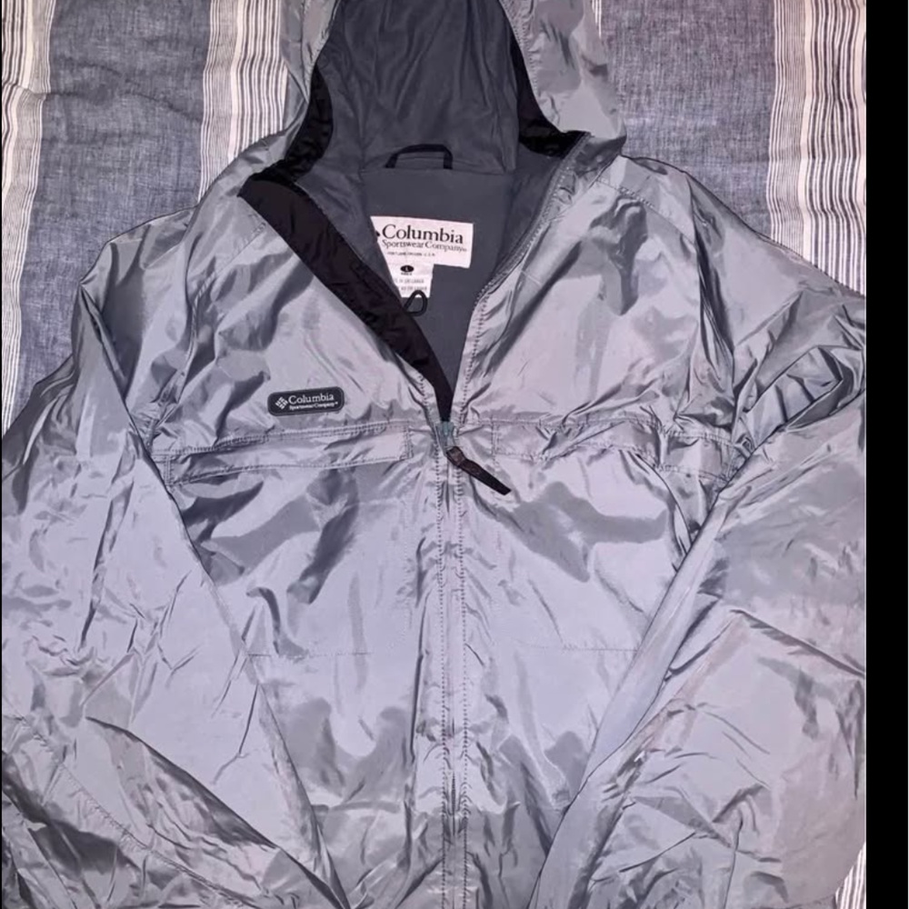 Columbia Silver Raincoat